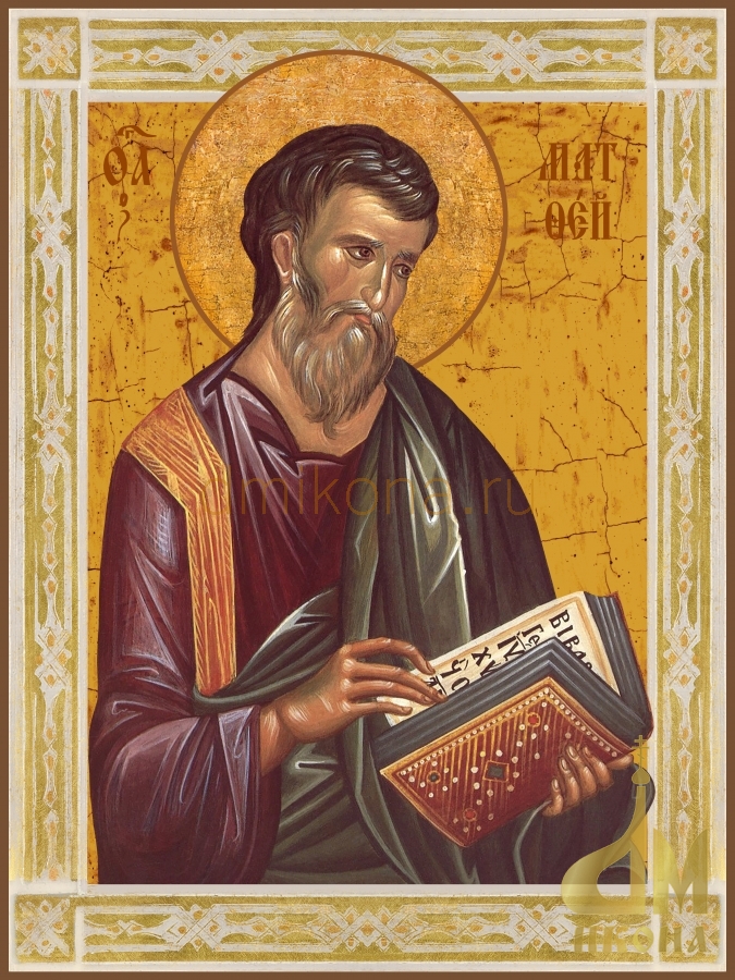 Современная православная икона "Апостол Матфей" - купить оптом или в розницу.