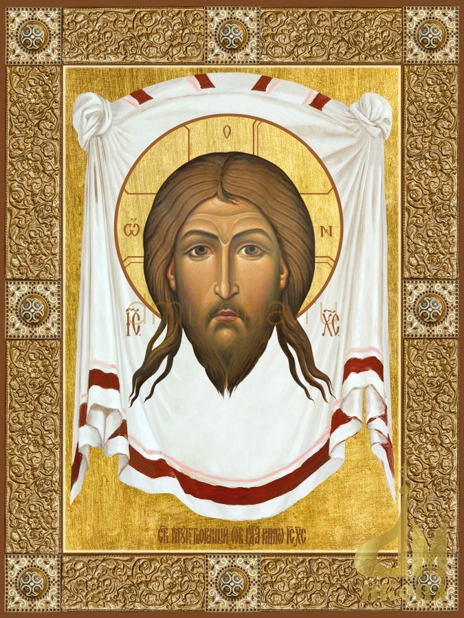 Современная православная икона "Спас Нерукотворный" - купить оптом или в розницу.