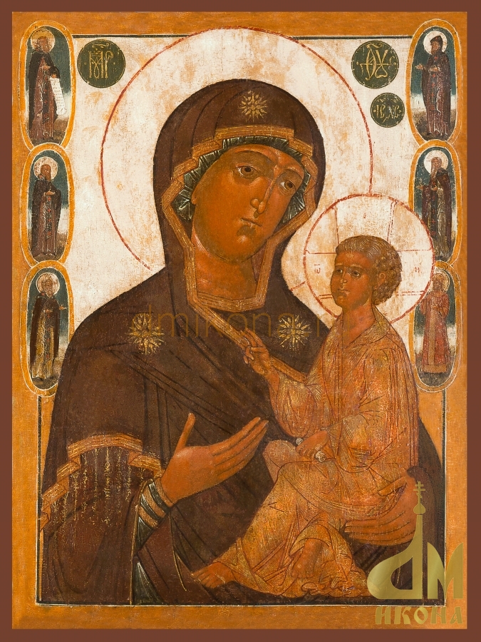 Старинная православная икона "Тихвинская икона Божией Матери" - купить оптом
