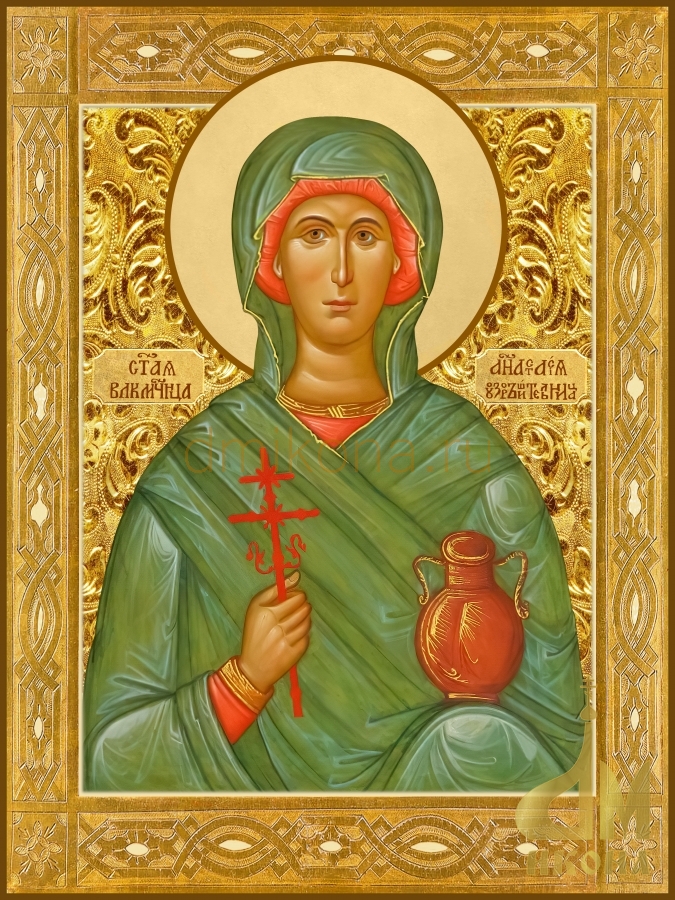 Современная православная икона "Анастасия Узорешительница" - купить оптом или в розницу.