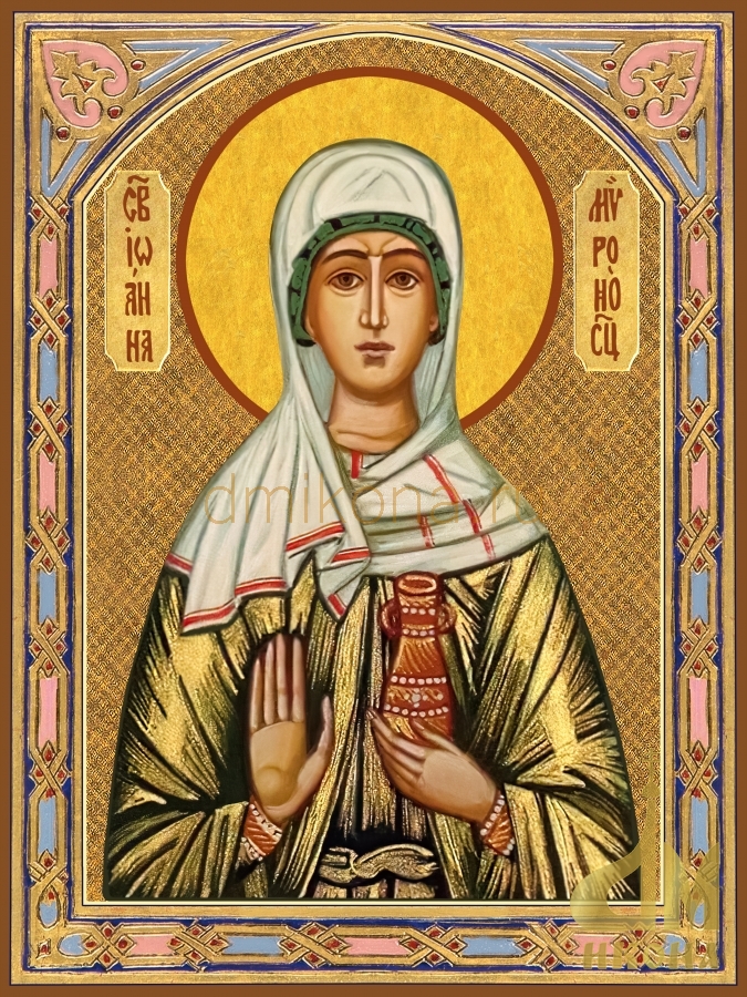 Современная православная икона "Иоанна Мироносица" - купить оптом или в розницу.