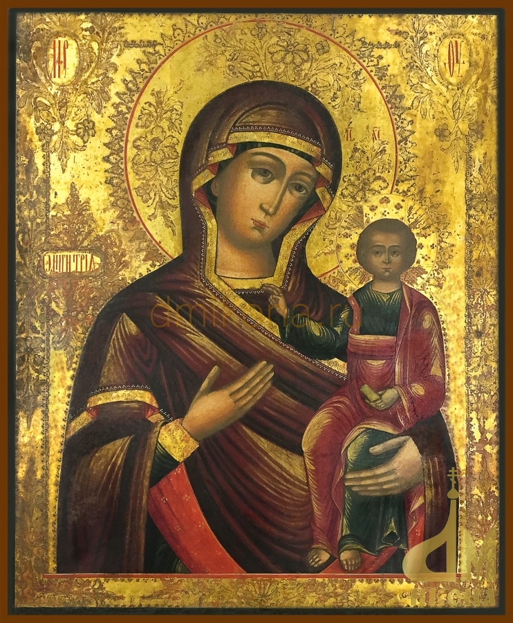 Старинная православная икона "Одигитрия" - купить оптом или в розницу