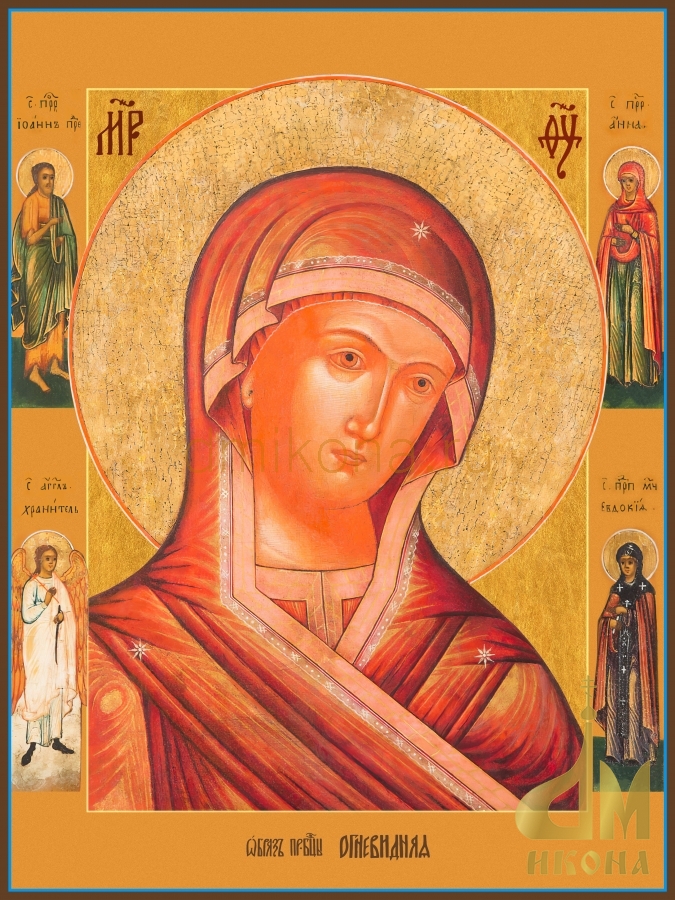 Старинная православная икона Пресвятой Богородицы "Огневидная" - купить оптом
