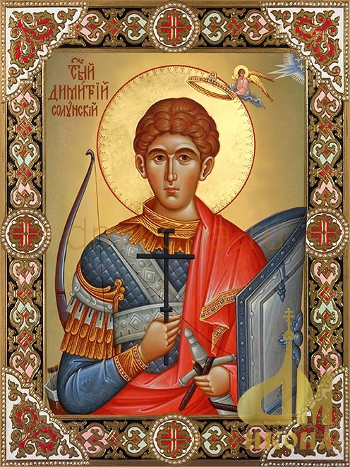 Современная православная икона "Димитрий Солунский, великомученик" - купить оптом или в розницу