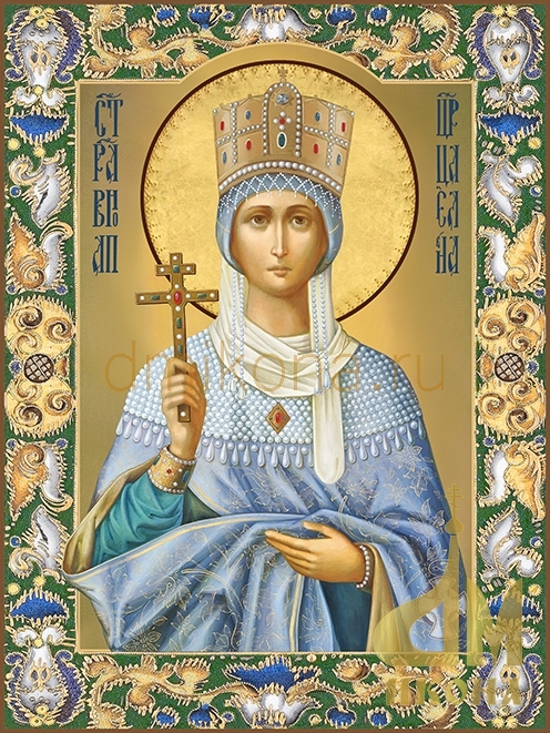 Современная православная икона "Святая равноапостольная царица Елена" - купить оптом или в розницу.