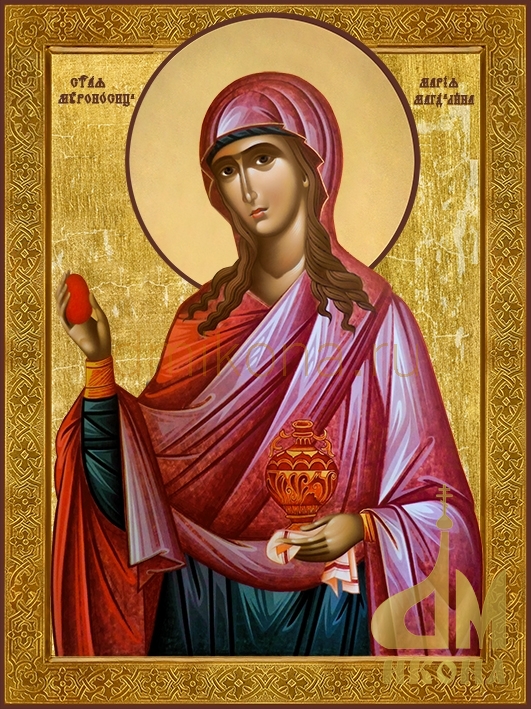 Современная православная икона "Мария Магдалина святая мироносица" - купить оптом или в розницу.