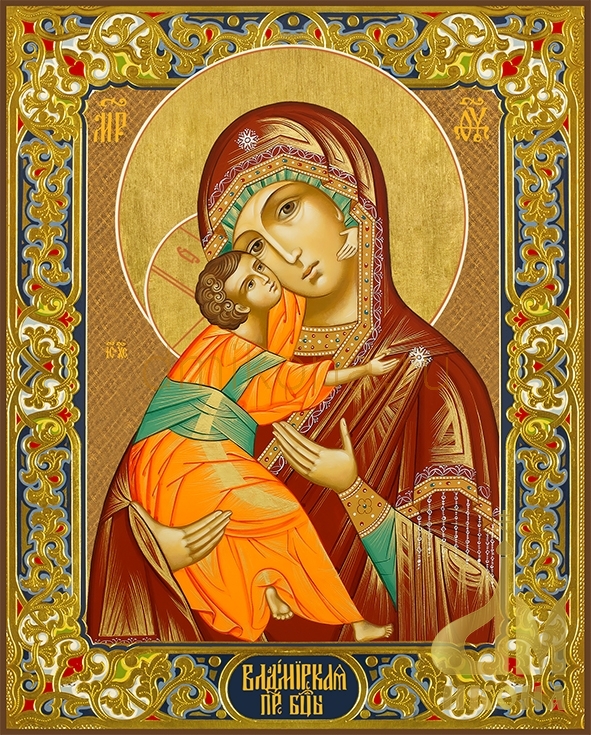 Православная икона "Владимирская икона Божией Матери" - купить икону или купить оптом от производителя.
