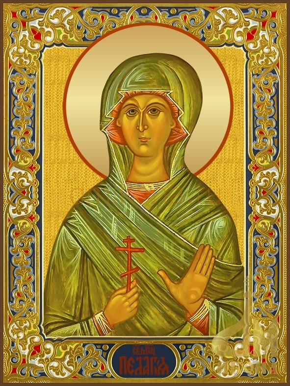 Современная православная икона "Пелагея Тарсийская, дева, мученица" - купить иконы, купить оптом.