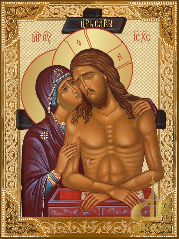 Современная православная икона "Не рыдай Мене Мати" - купить оптом 