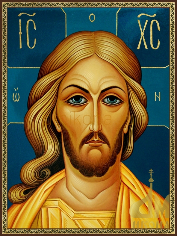 Современная православная икона "Спас Златы Власы" - купить иконы оптом или в розницу.