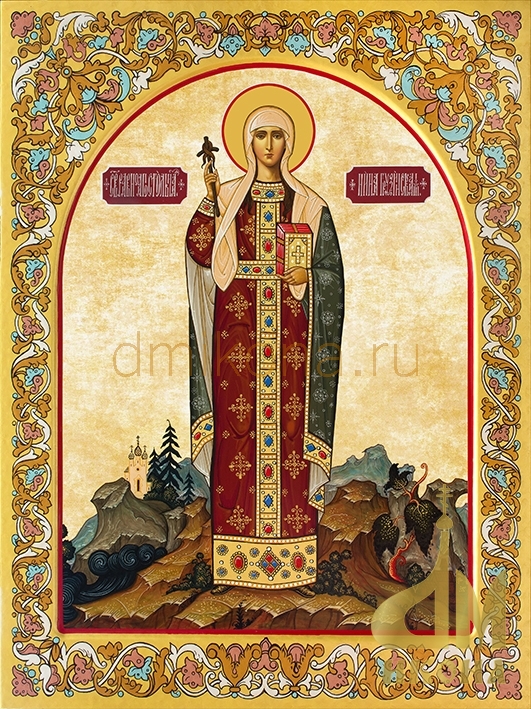 Современная православная икона "Нина равноапостольная, святая" - купить иконы, купить оптом.