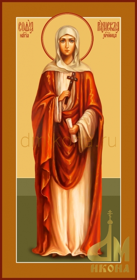 Современная православная мерная икона "Святой мученицы Софии" - купить оптом или в розницу.