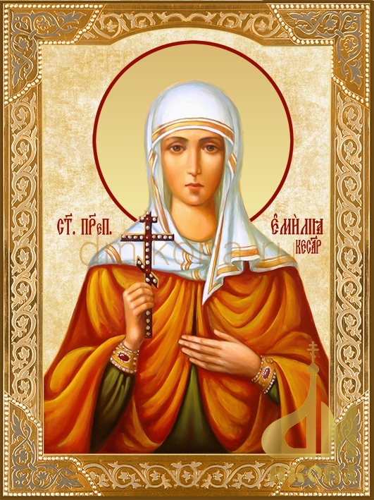 Современная православная икона "Емилия Кесарийская (Каппадокийская)" - купить оптом.