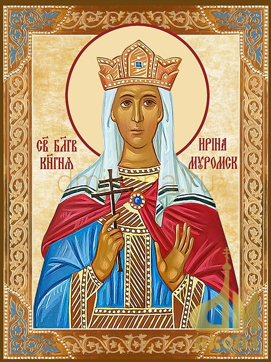 Современная православная, поясная икона "Ирины Муромской, святой" - купить икону, купить оптом.