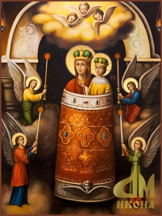 Современная православная икона Божия Матерь "Прибавление ума" - купить оптом 