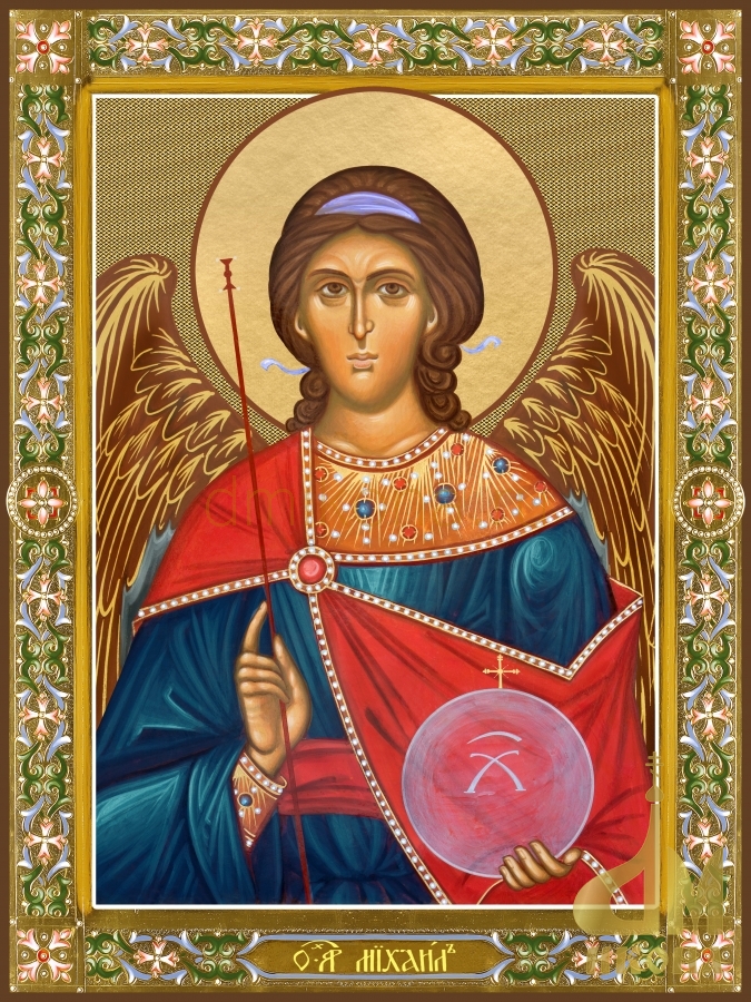 Современная православная поясная икона "Архангел Михаил" - купить оптом или в розницу.
