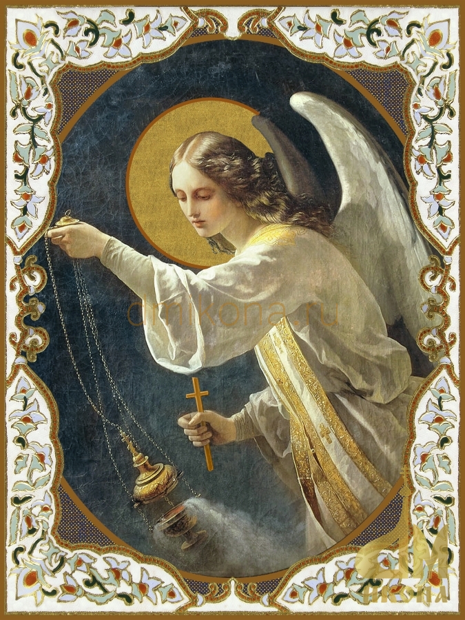 Старинная православная икона "Ангел-хранитель" - купить оптом или в розницу