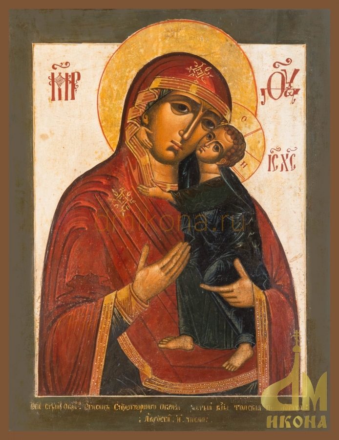 Старинная православная икона "Толгская икона Божией Матери" - купить оптом или в розницу